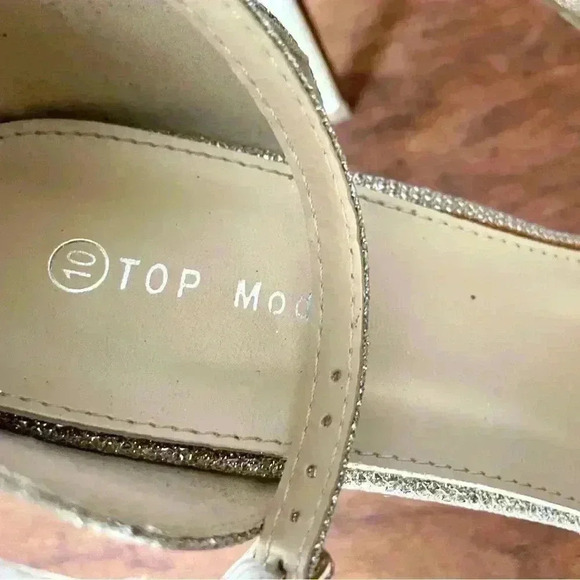 Top Moda Special Occasional Dress Heels Size 10 - Picture 8 of 9